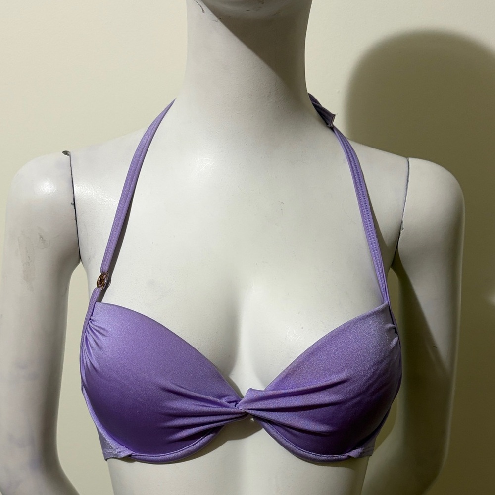 Victoria's Secret Lavender Twist Push Up Bikini Top Size 36A